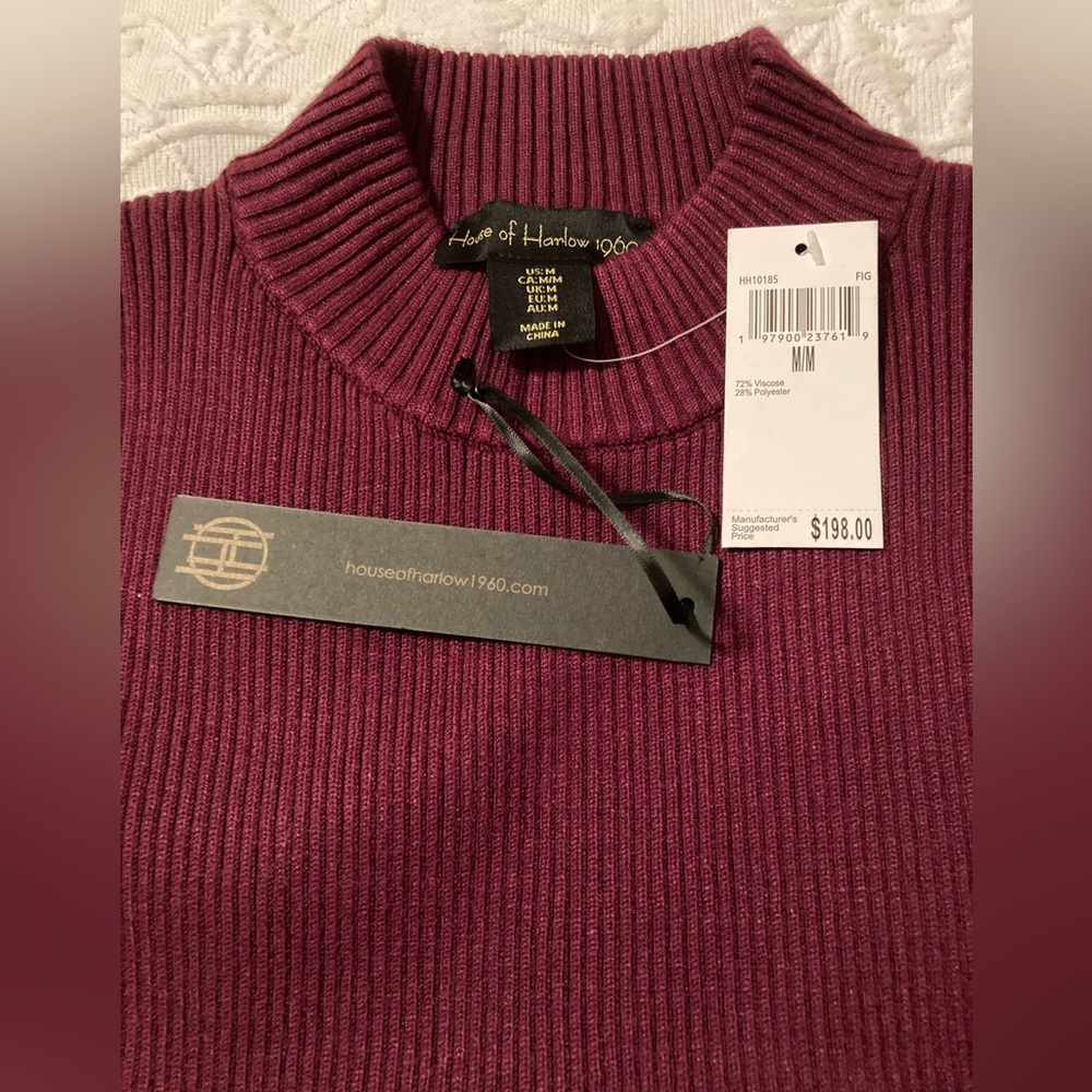 NWT House of Harlow Ribbed Sweater Knit Top and Pant Set. Size M - Picture 8 of 11